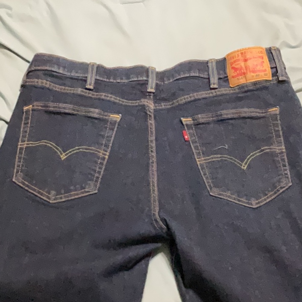 Levi's Dark Wash Straight Leg Jeans Timeless Style